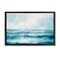 Stupell Industries Watercolor Moody Waves Black Framed Floater Canvas Wall Art, design by LSR Design Studio